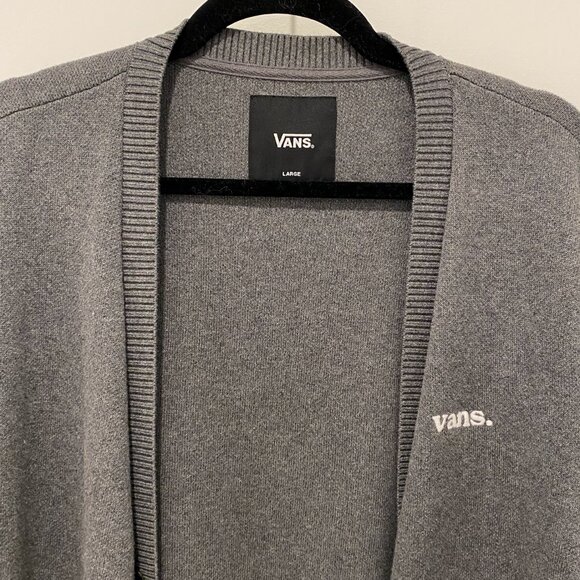 Gray Vans Cardigan Mens Size Large - Picture 3 of 3